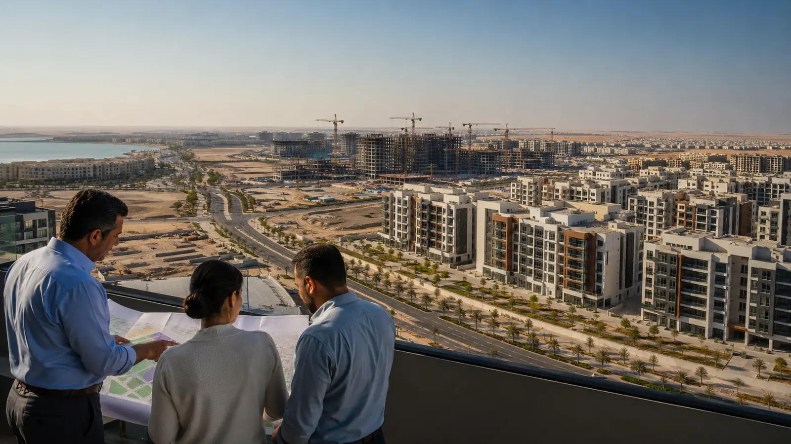 Analysts surveying Abu Dhabi residential districts and future housing sites
