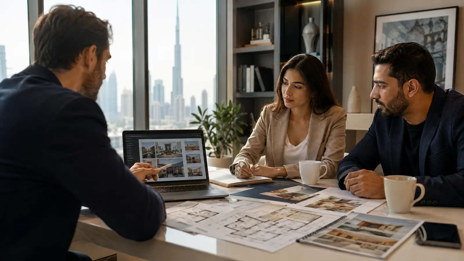 Real-estate planning session representing development and market analysis